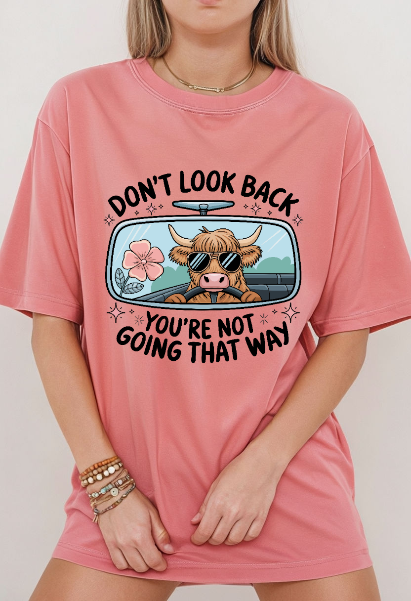 Don't Look Back You're Not Going That Way - DTF Print