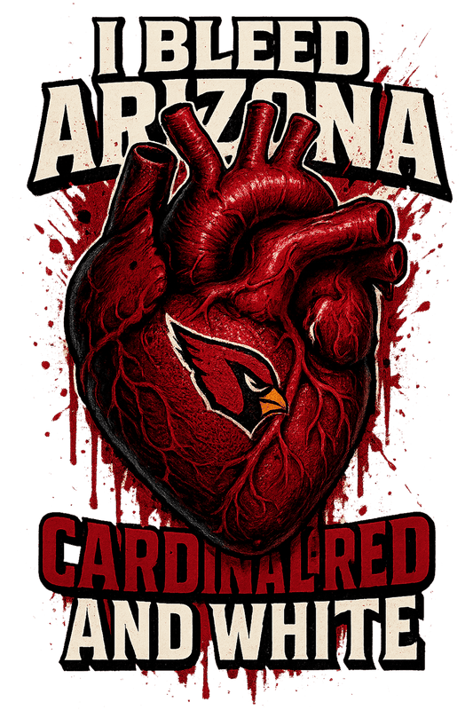 I Bleed Cardinal Red & White - Arizona