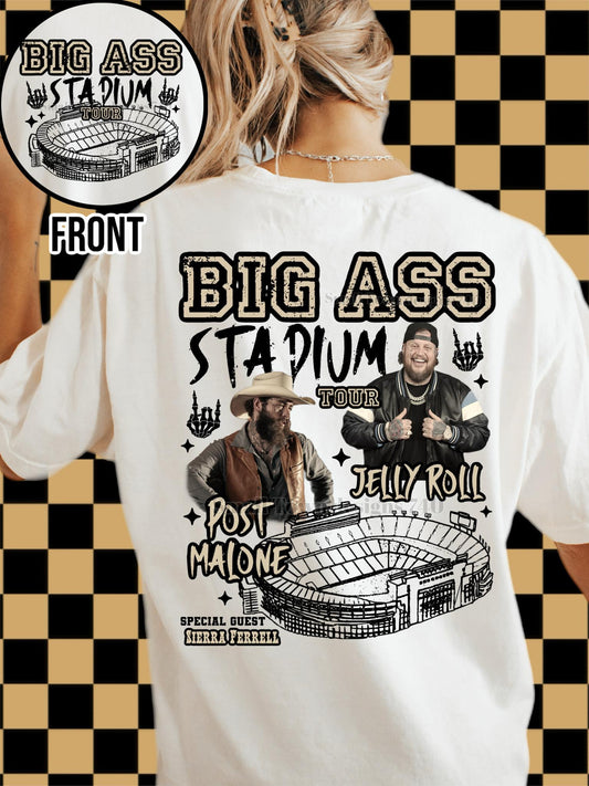 Jelly Roll & Post Malone Big Stadium with Pocket DTF Transfer