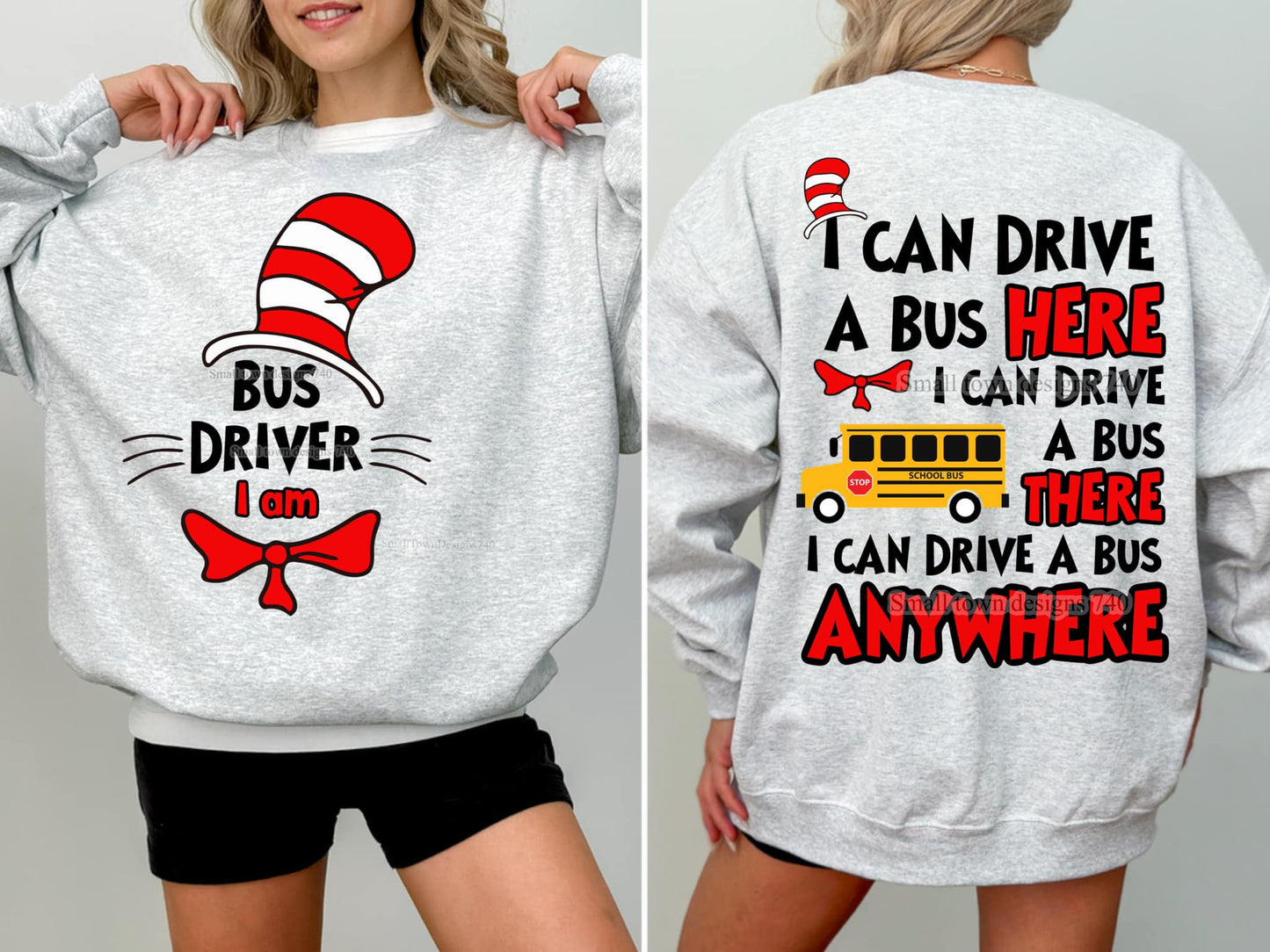 Bus Driver DTF Transfer - Dr Seus, Yelling