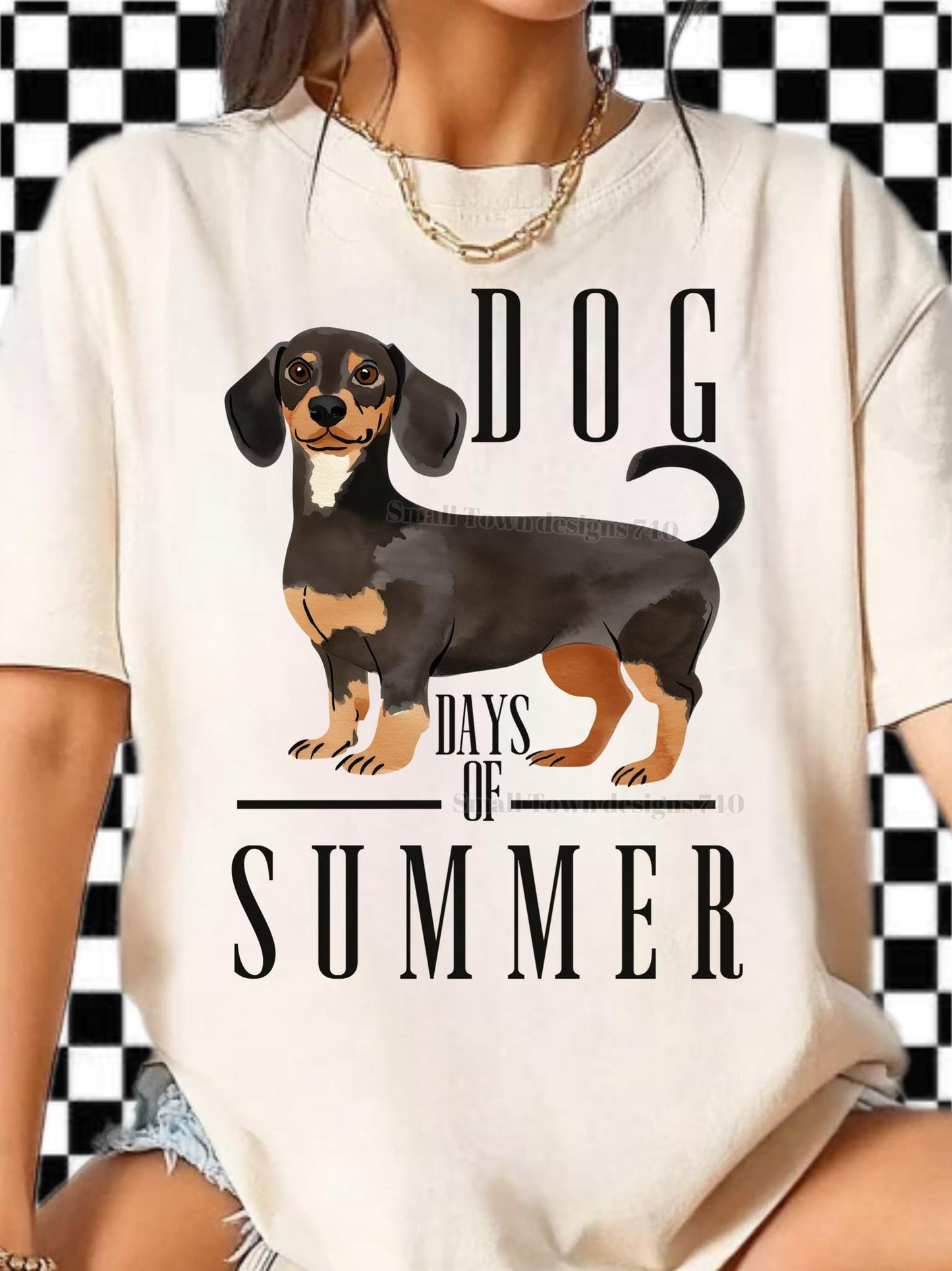 Dog Days of Summer - DTF Transfer (multiple breeds to choose from)
