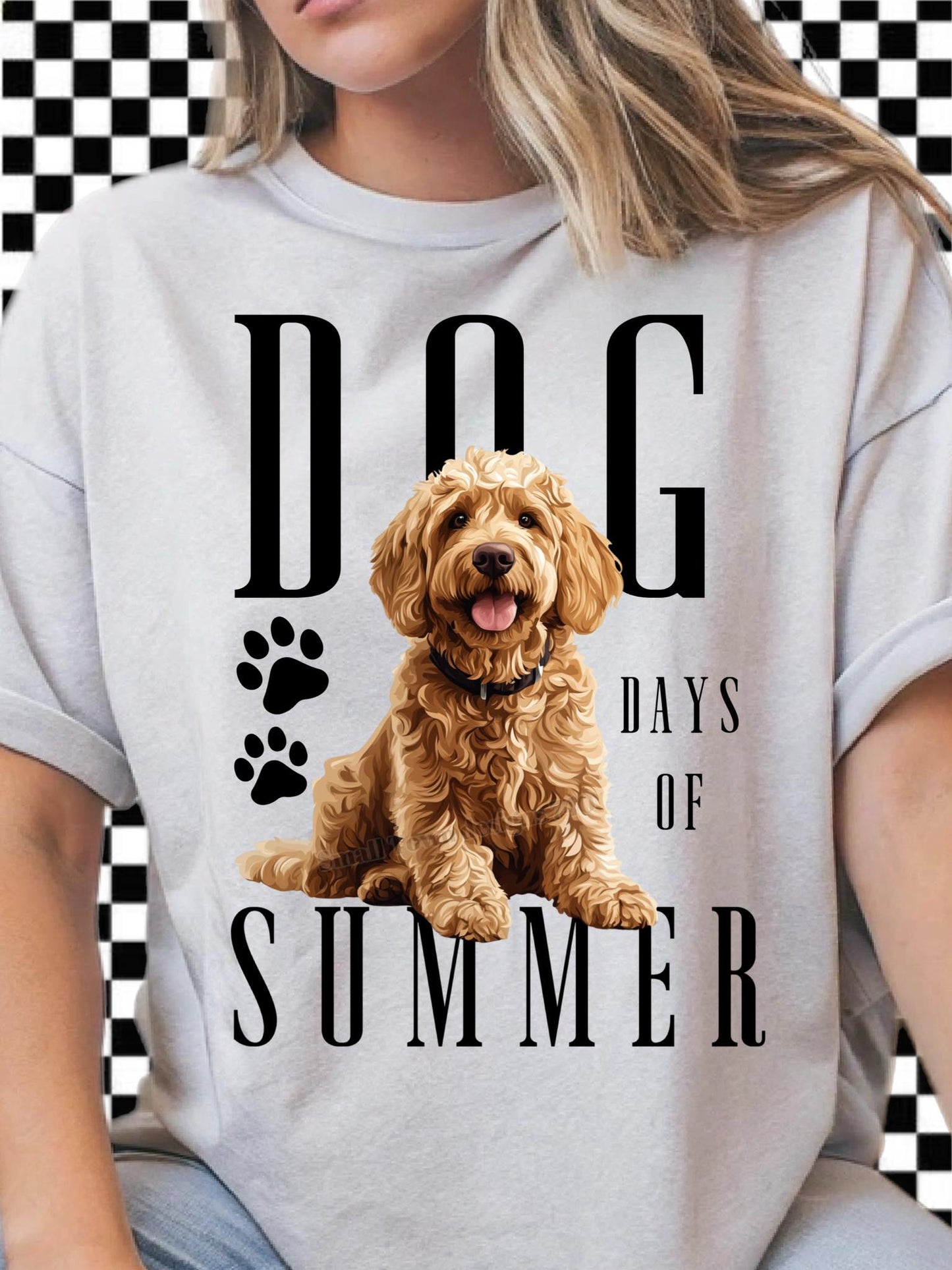 Dog Days of Summer - DTF Transfer (multiple breeds to choose from)