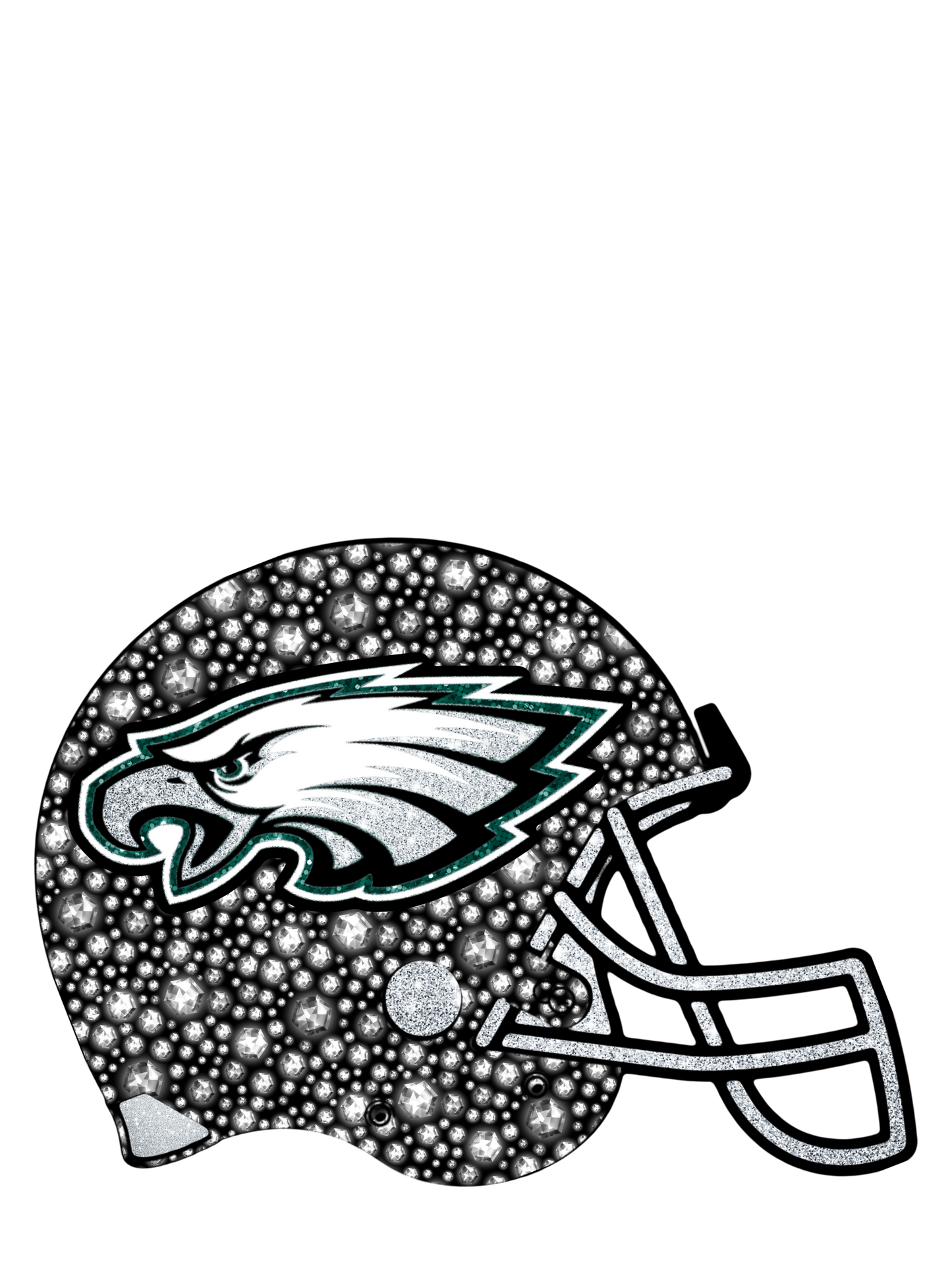 Eagles Helmet Rhinestone Helmet & Sleeve
