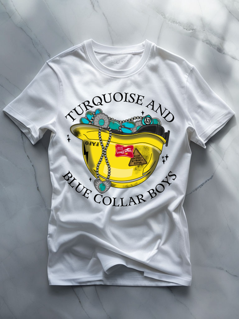 Turquoise & Blue Collar Boys