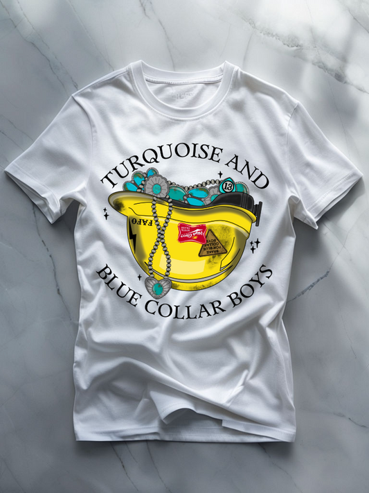 Turquoise & Blue Collar Boys