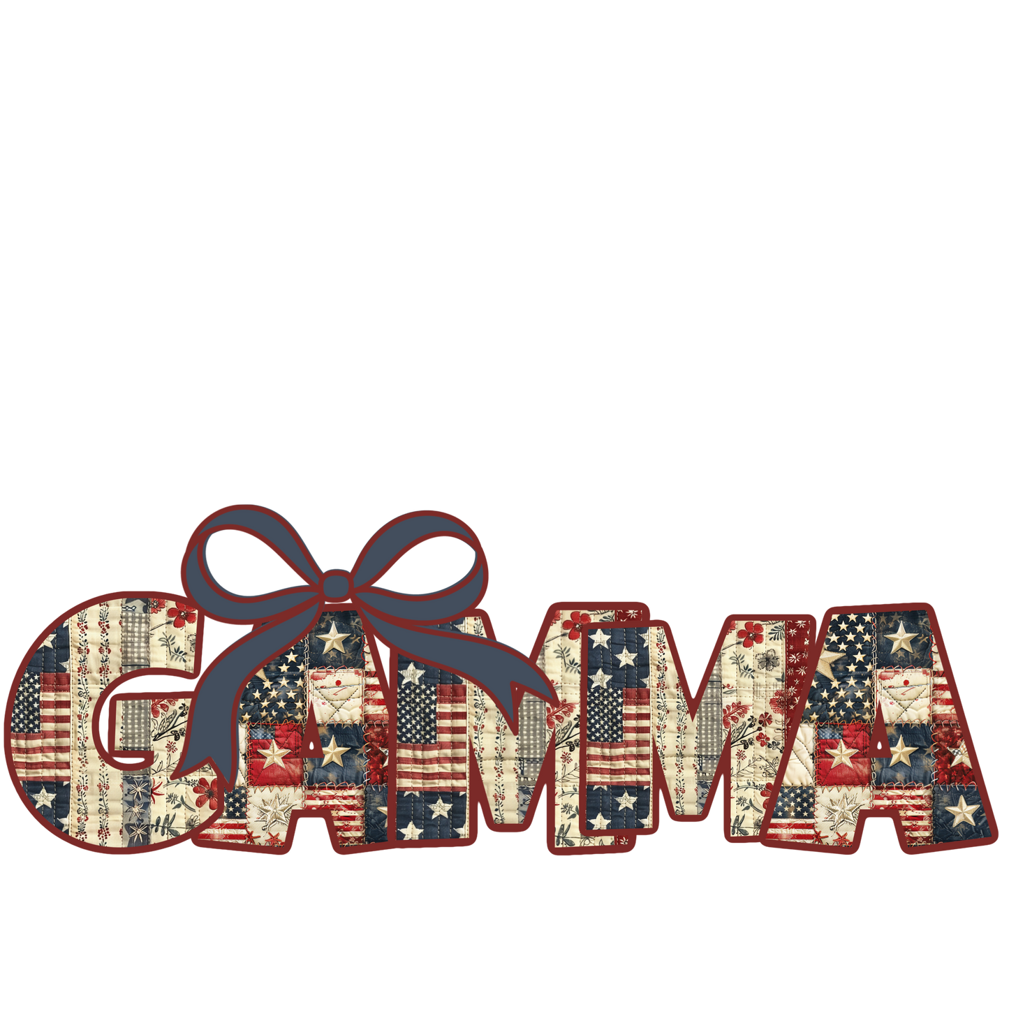 Quilted USA Mama, Gammaw, Gammie, Grammy, Nana, Mimi, Gigi, Wifey plus more