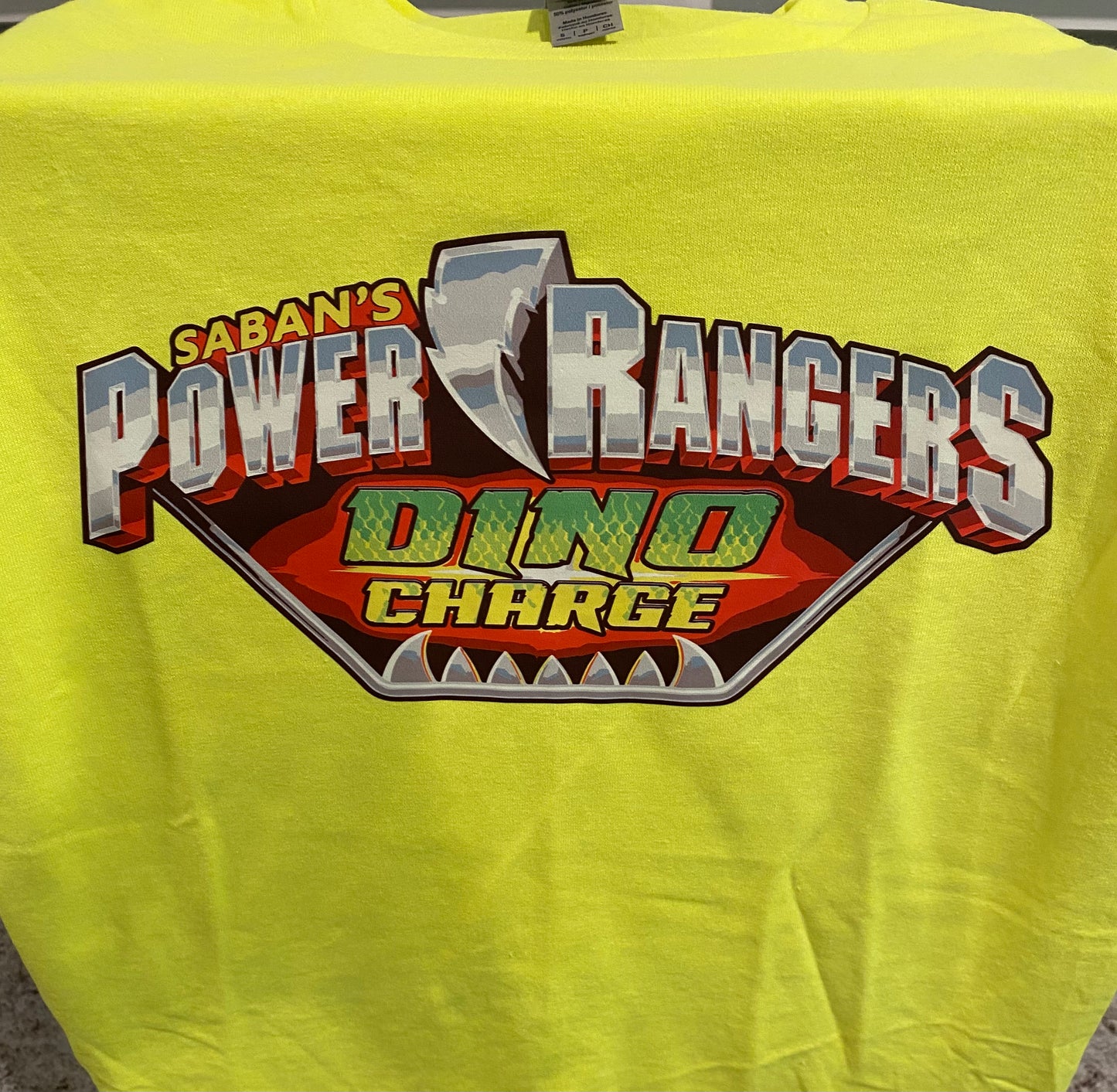 Youth Small - Pwr Rangers - Neon Yellow