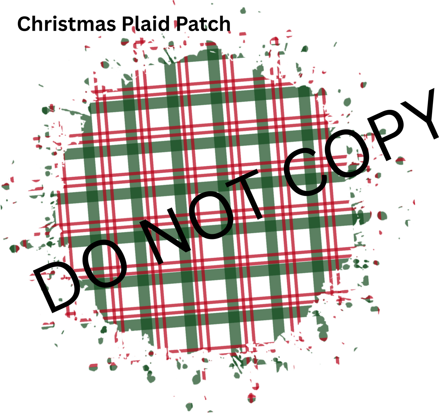 Christmas Plaid Patch