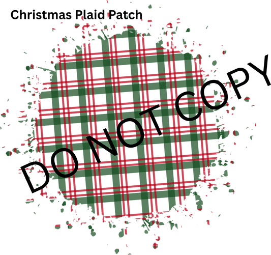 Christmas Plaid Patch