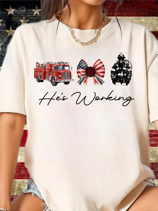 Firemen He’s Working - DTF Transfer