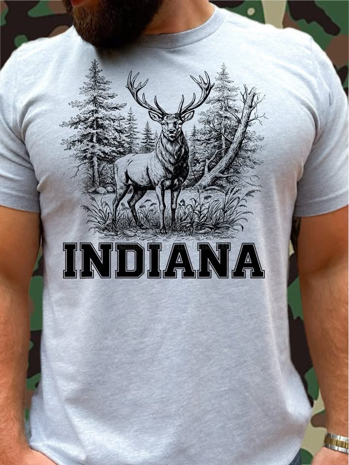 Deer with State - DTF Transfer