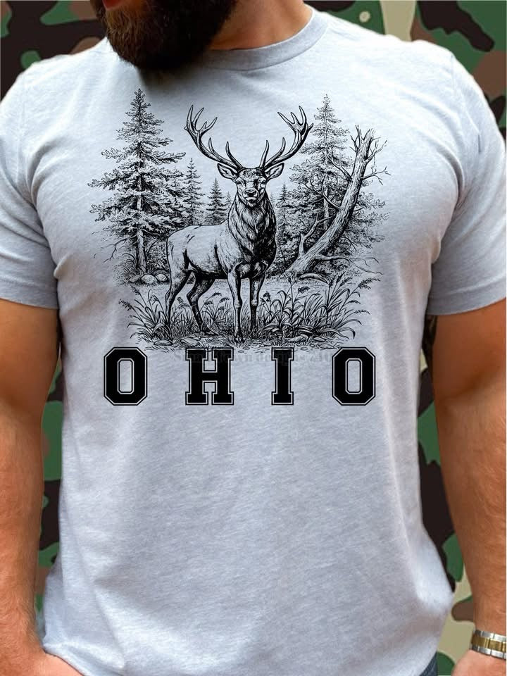 Deer with State - DTF Transfer
