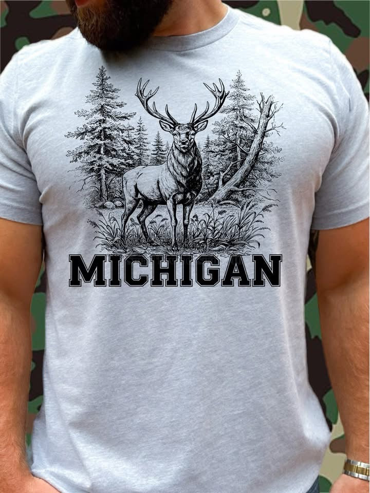 Deer with State - DTF Transfer