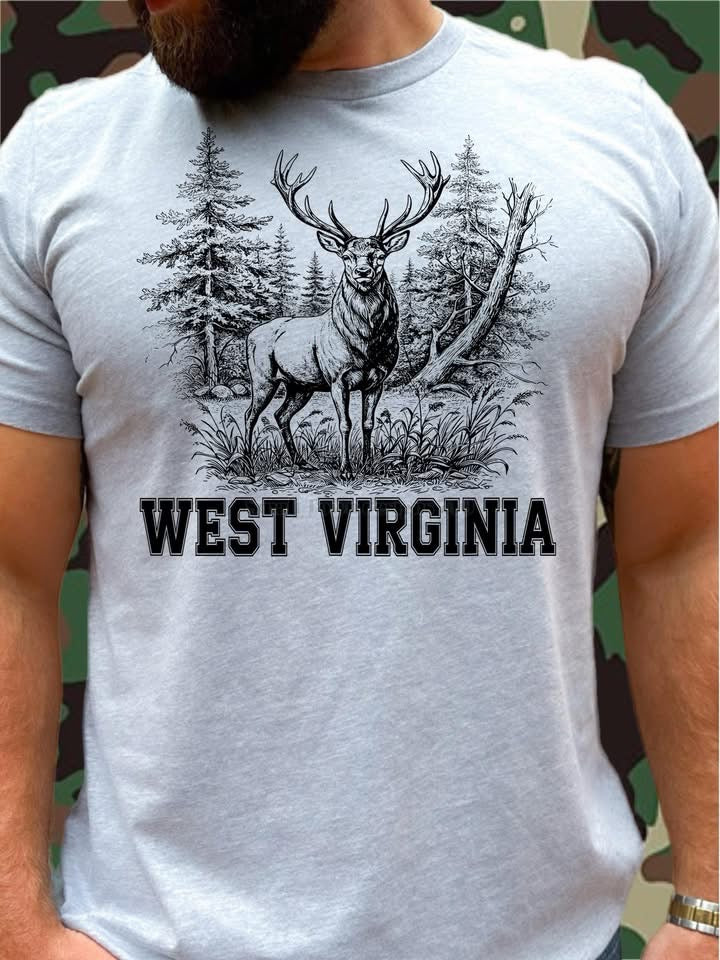 Deer with State - DTF Transfer