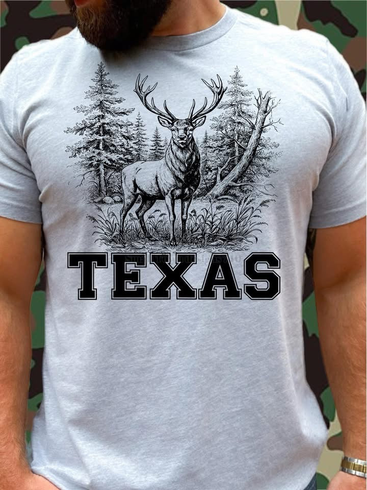 Deer with State - DTF Transfer