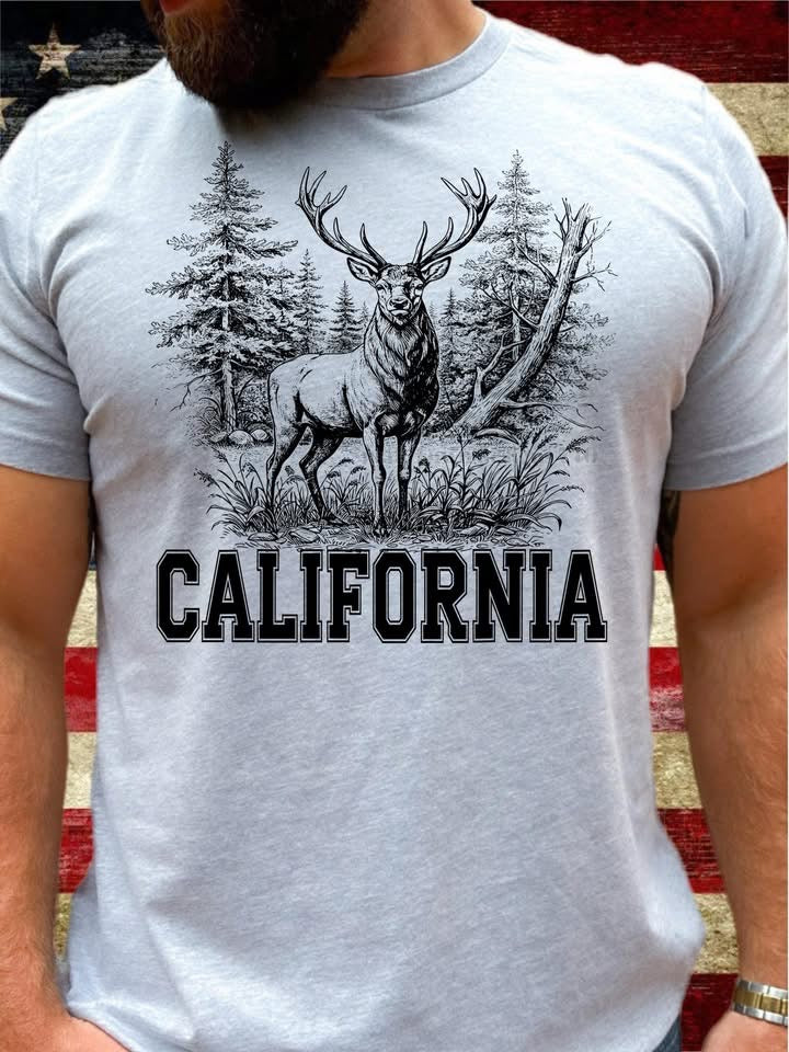 Deer with State - DTF Transfer