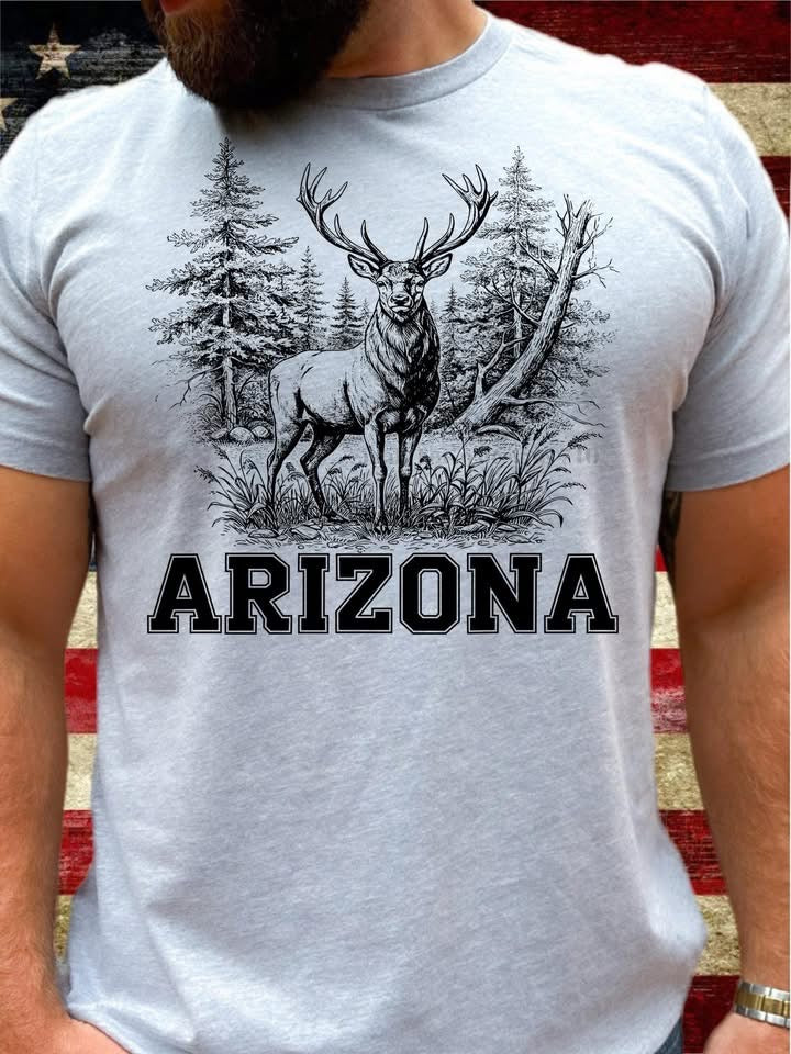 Deer with State - DTF Transfer
