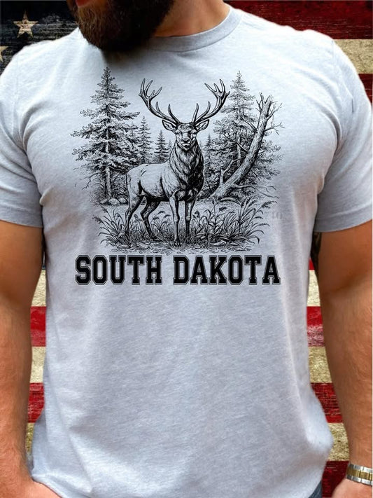 Deer with State - DTF Transfer