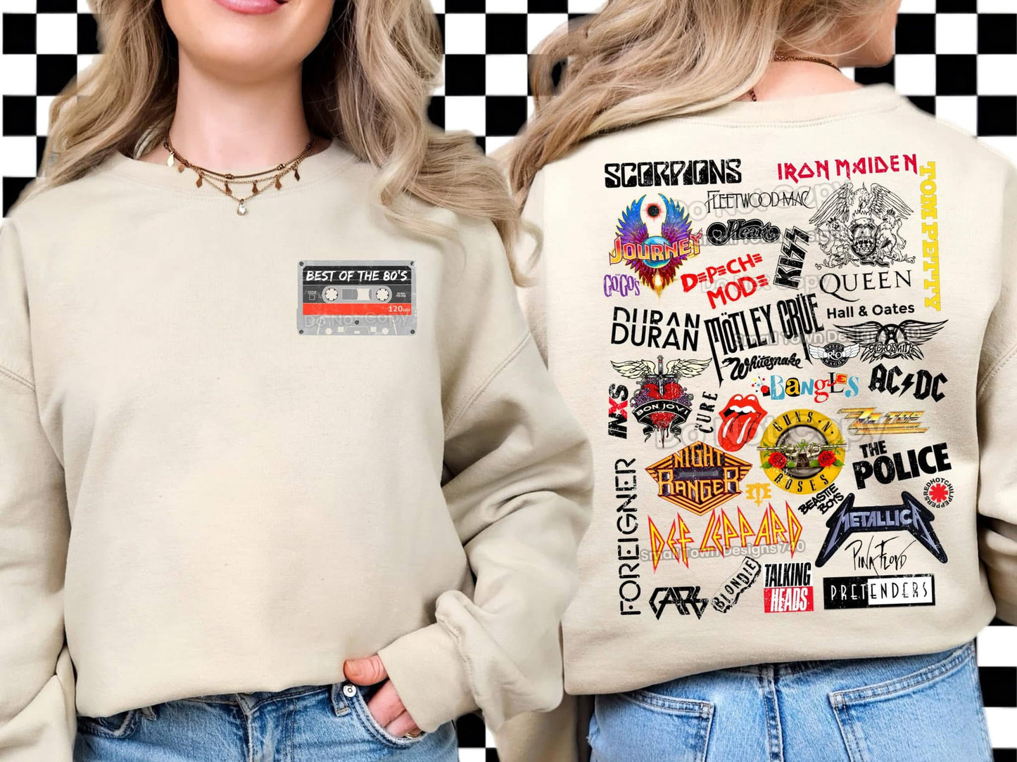 80’s Bands Collage - DTF Transfer