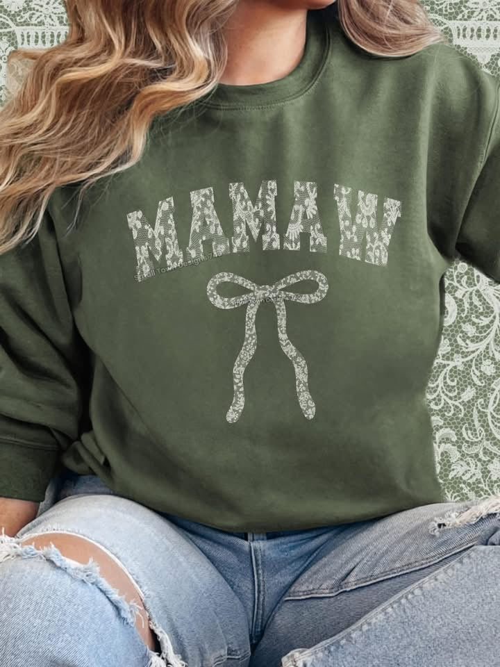 Mama Bow - DTF Transfer (22 name options)