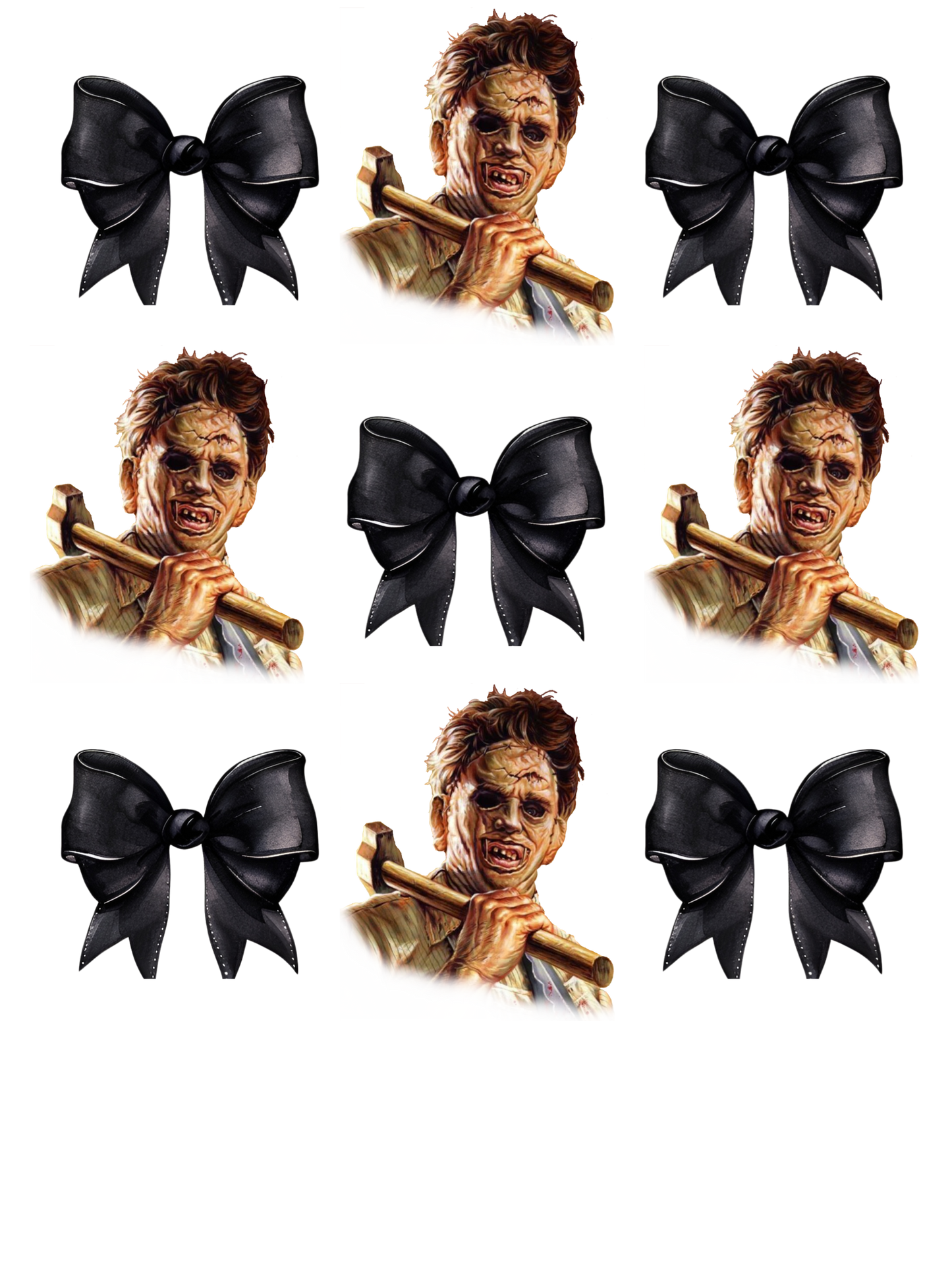 Leatherface Black Bows