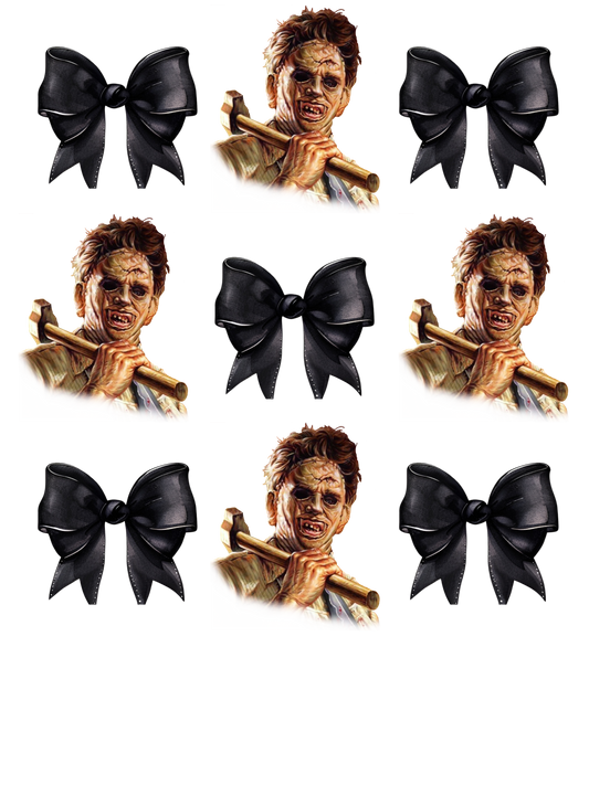 Leatherface Black Bows