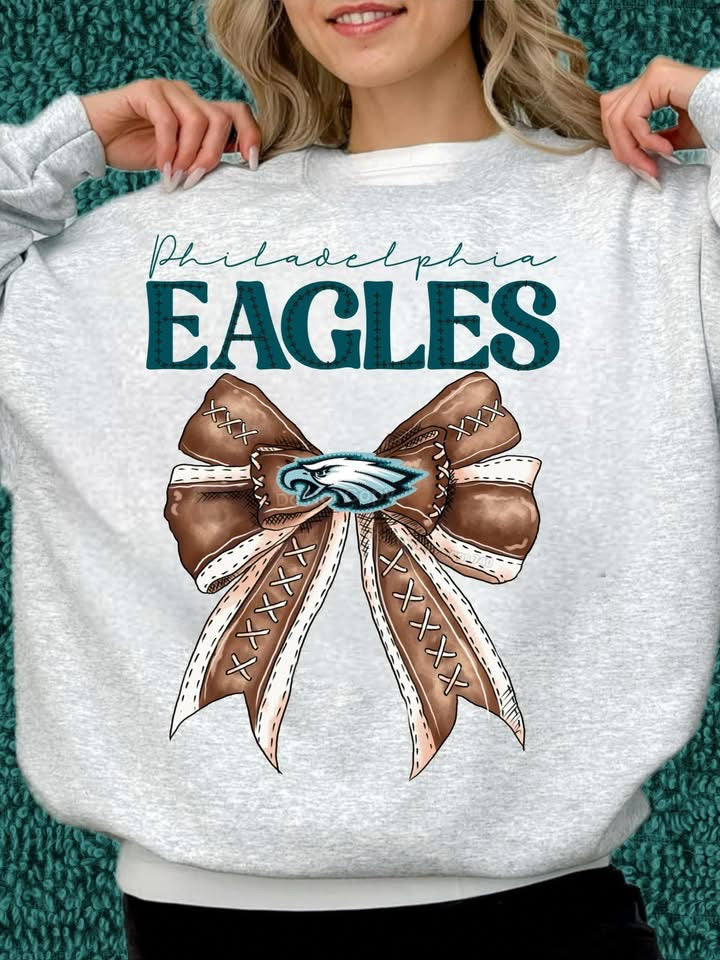 Philadelphia Eagles Football Bow