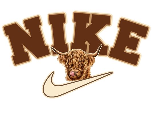 Nike Swoosh Highland Cow