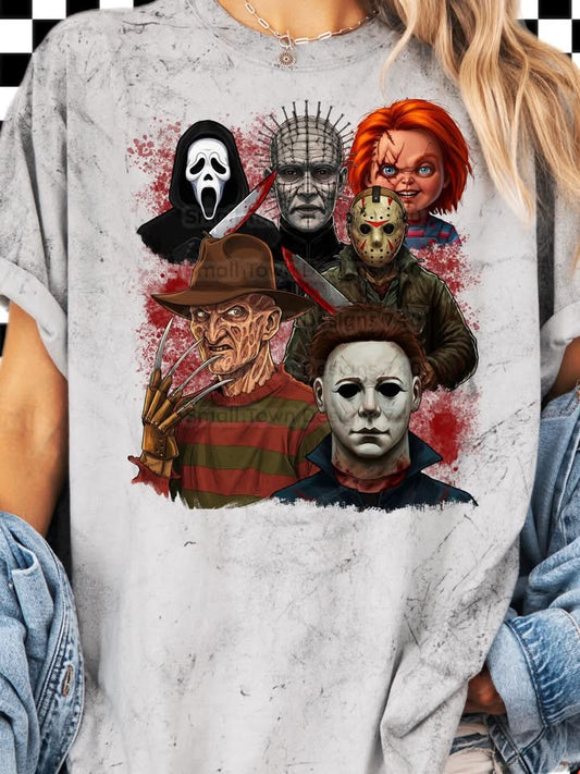 Scary Characters Collage