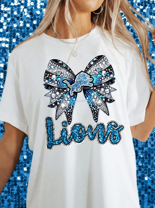 Detroit Lions - NFL - Football - Bling Bow