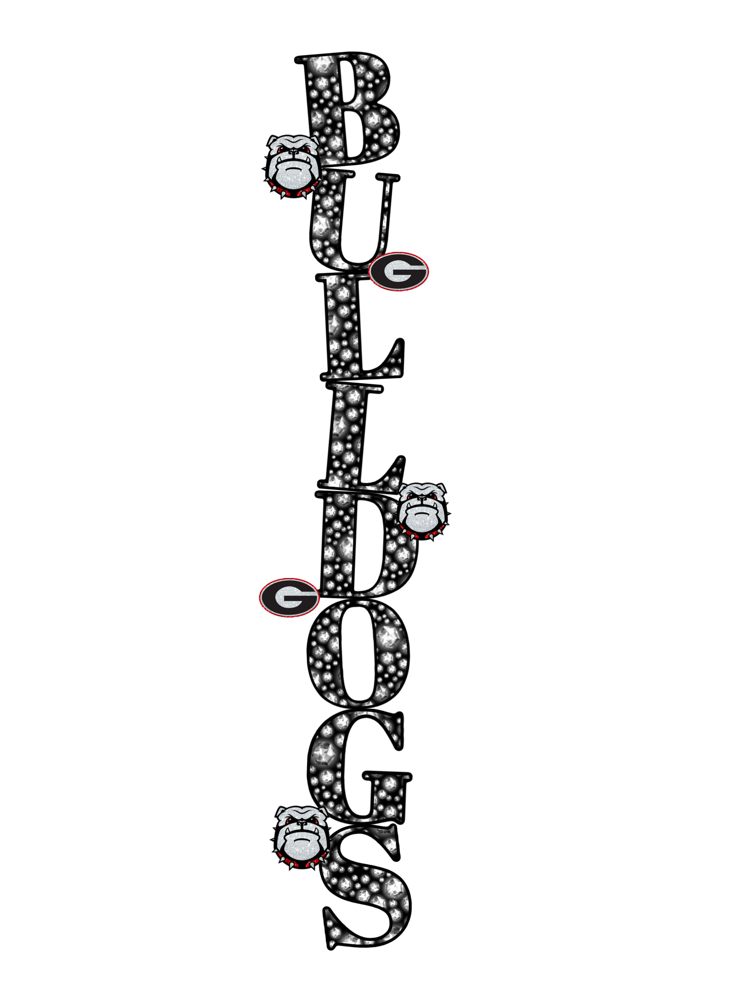 Bulldogs bling helmet