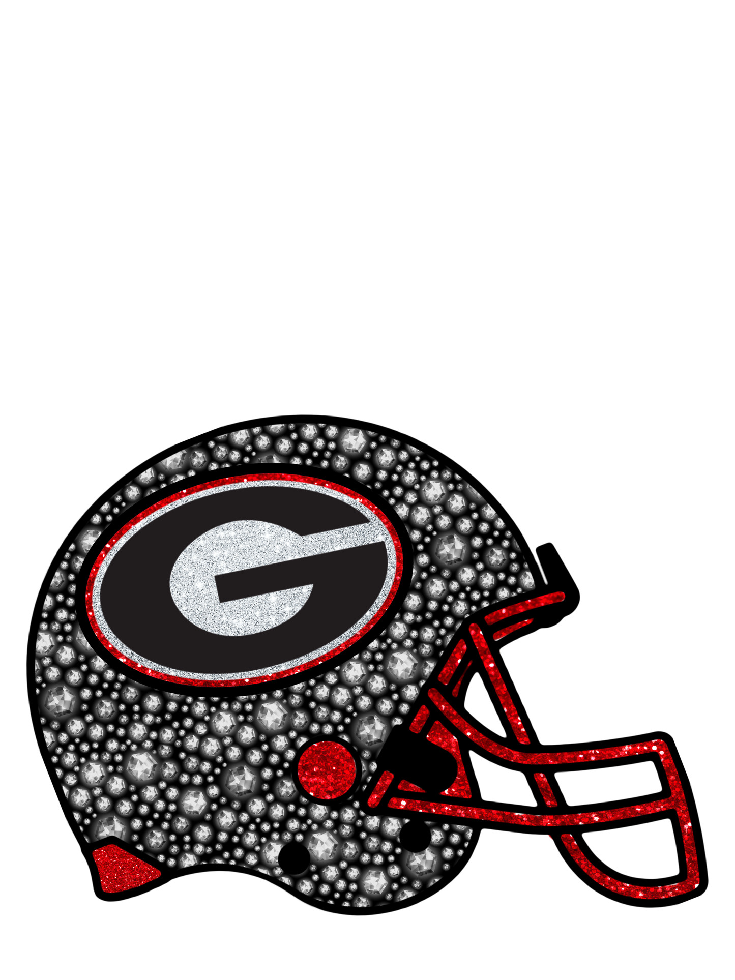 Bulldogs bling helmet
