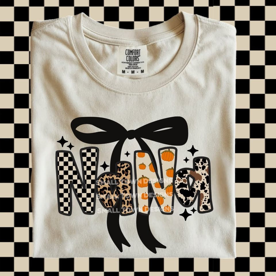 Fox Embroidery Fall Mama