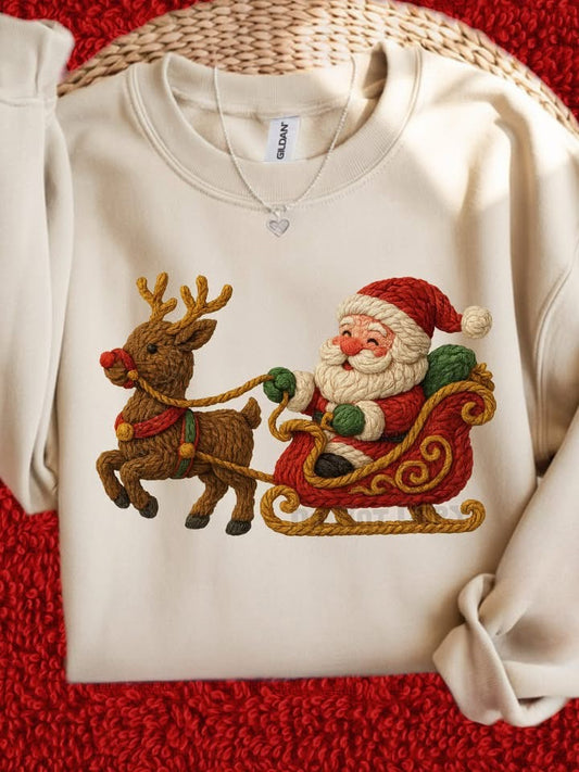 Santa and Reindeer Sleigh