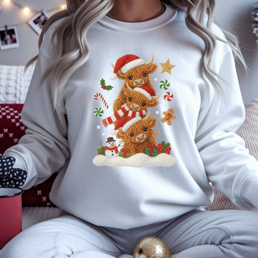 Christmas Highland Cows