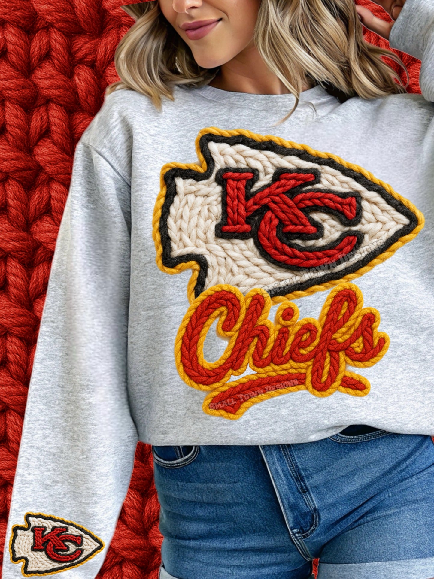 Kansas City Chiefs Faux Yarn Style