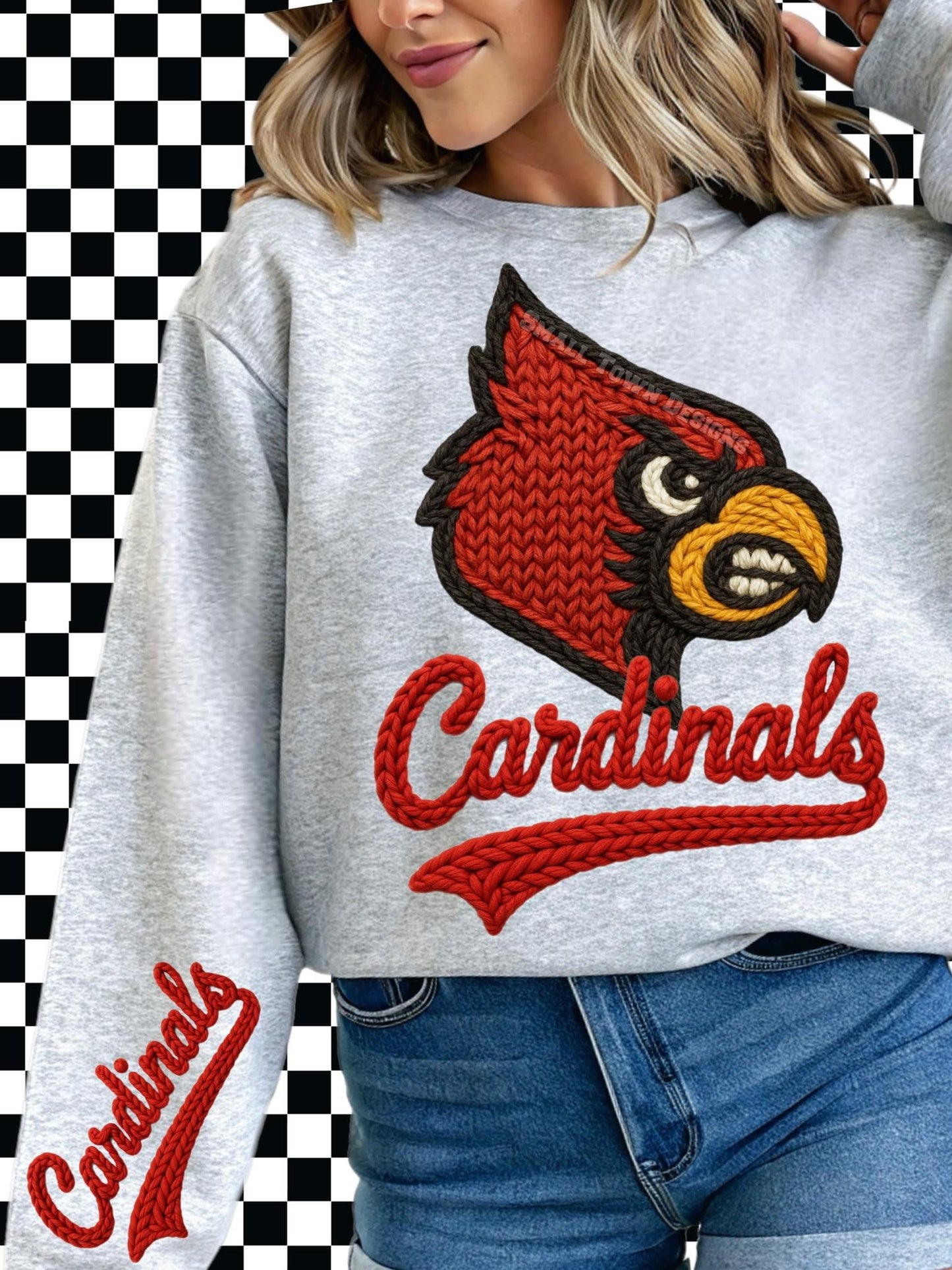 Cardinals Faux Yarn Style