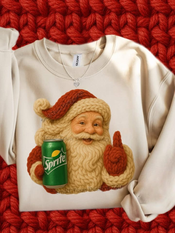 Santa with Coke Can, Diet Coke, Pepsi, Diet Pepsi, Dr Pepper, Sprite, Coke Zero