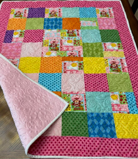 Strawberry Shortcake Toddler Quilt