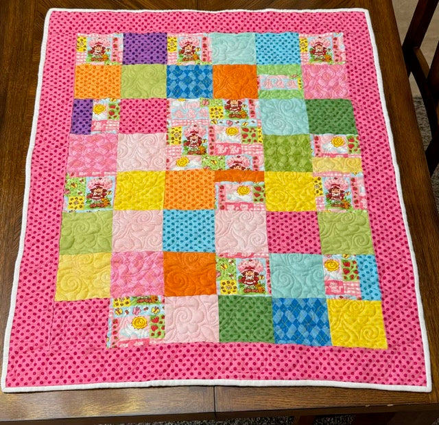 Strawberry Shortcake Toddler Quilt