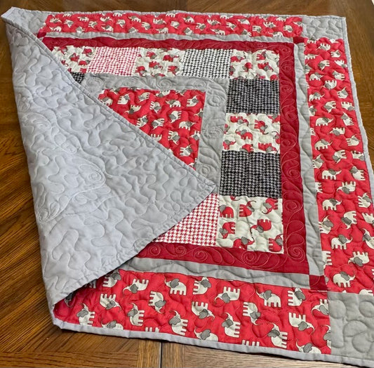 Quilted Alabama Receiving Blanket