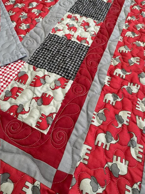 Quilted Alabama Receiving Blanket