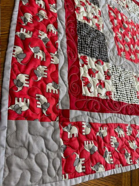 Quilted Alabama Receiving Blanket