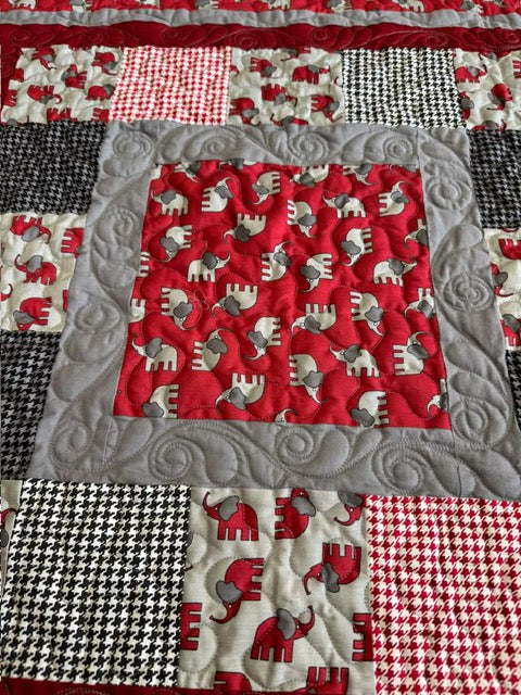 Quilted Alabama Receiving Blanket