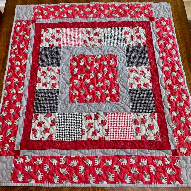 Quilted Alabama Receiving Blanket