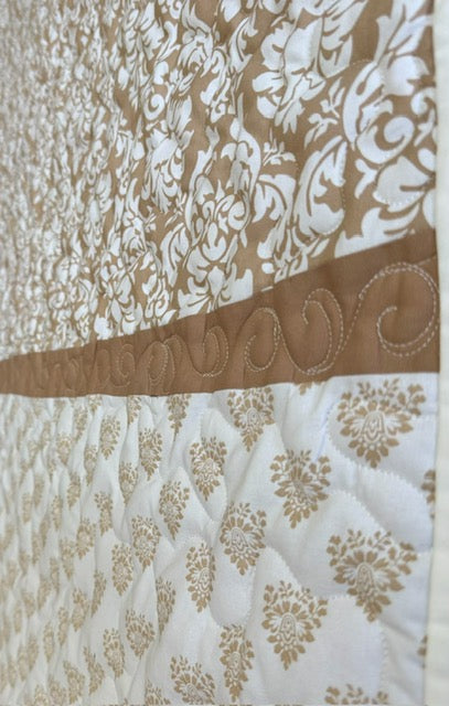 Neutral Tan & White Quilt