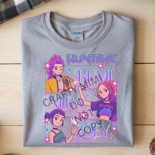 Huntrix Rumi Mira and Zoe