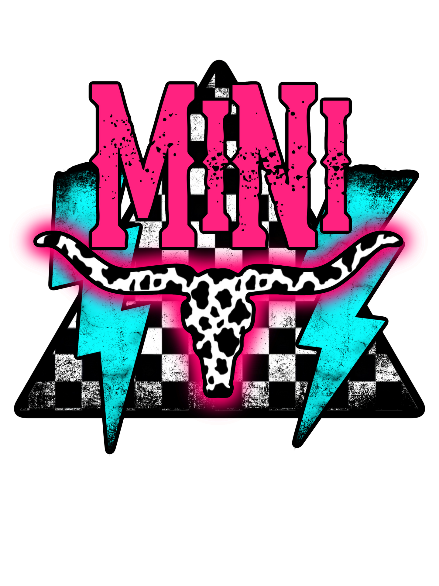 Neon Lightning - Horns - Gigi, Mama, Mamaw, Yaya, Mimi, Nana, Mini