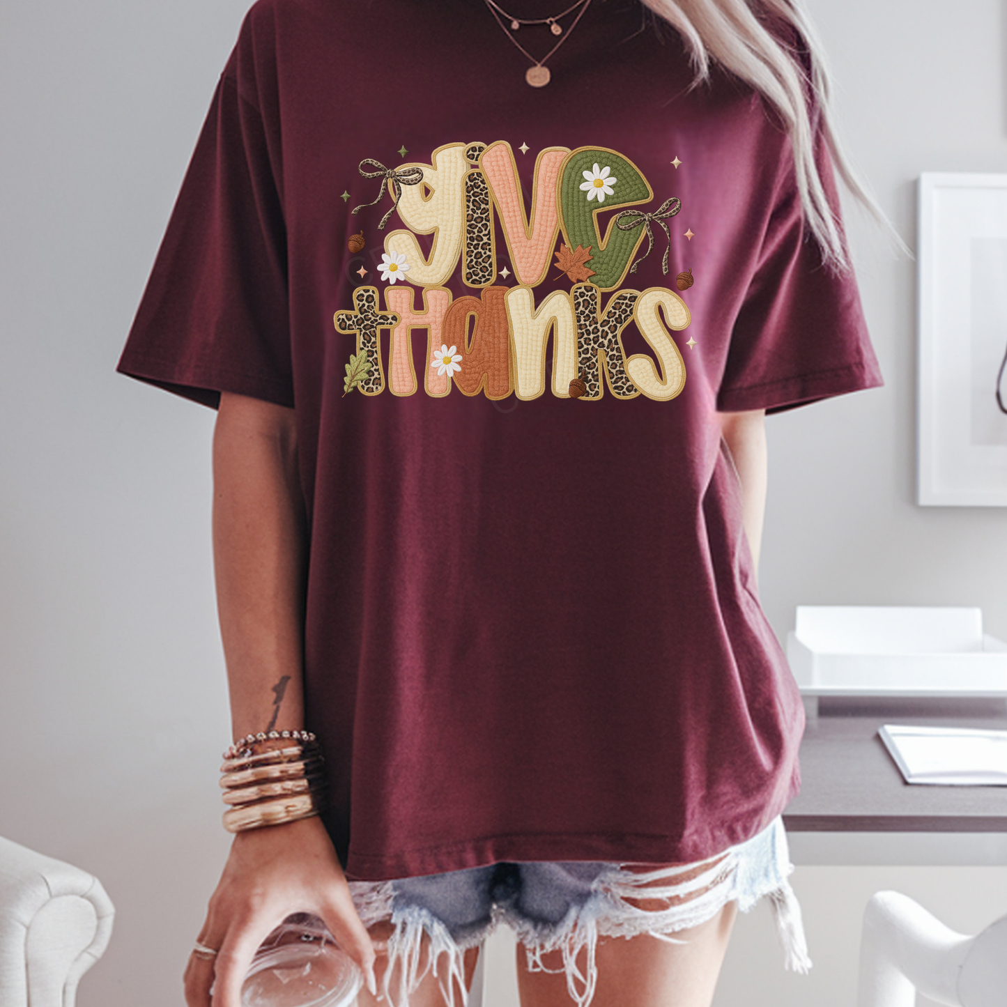 Faux Yarn Give Thanks