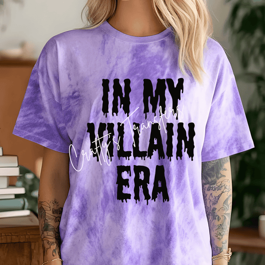 In My Villain Era DTF Transfer | Dripping Gothic Halloween Heat Transfer | Spooky Trendy Graphic | Ready to Press